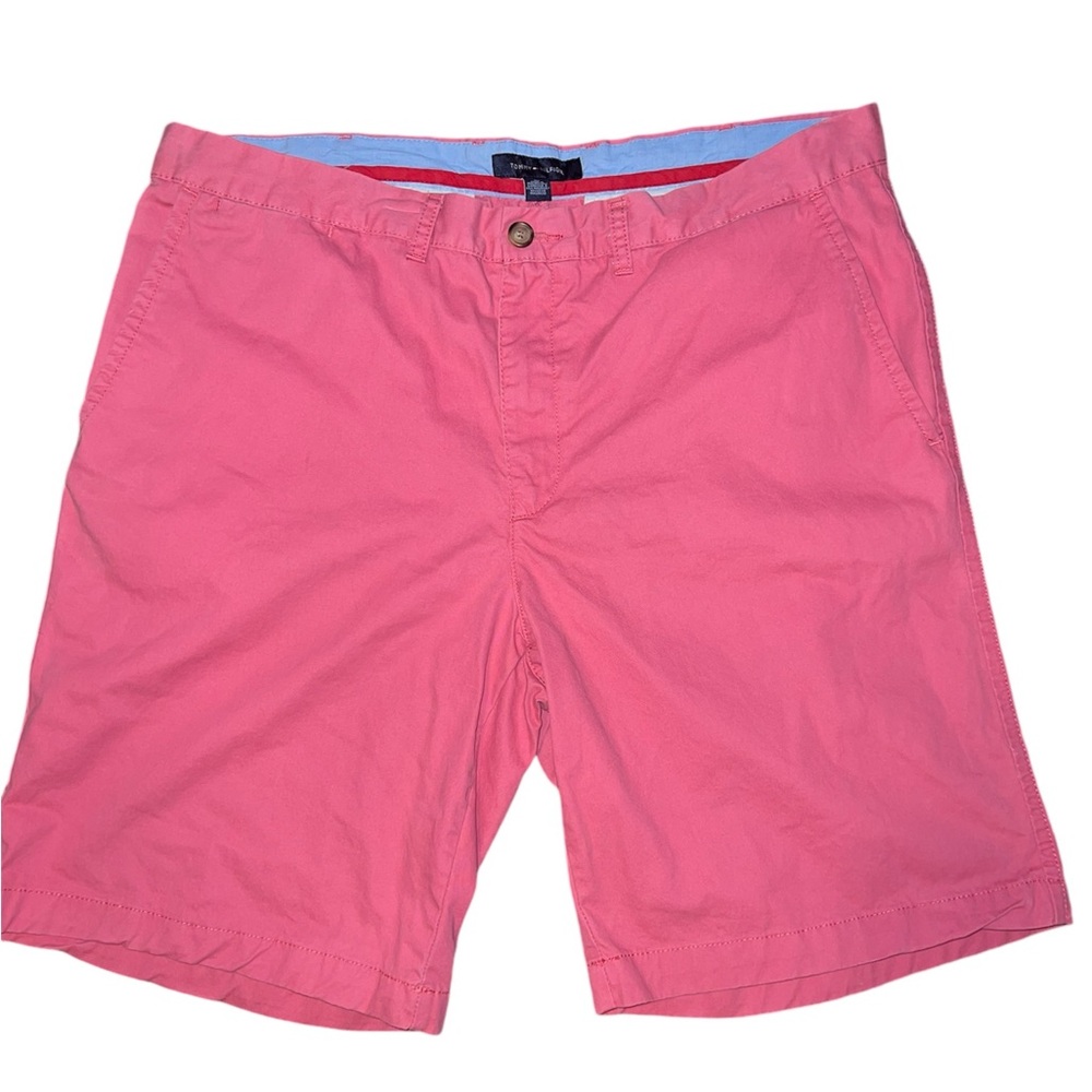 Vintage Tommy Hilfiger‎ Shorts Men's Size 40 Chino Cotton Pink/Salmon y2k golf
